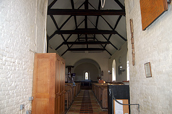 The interior looking east March 2012